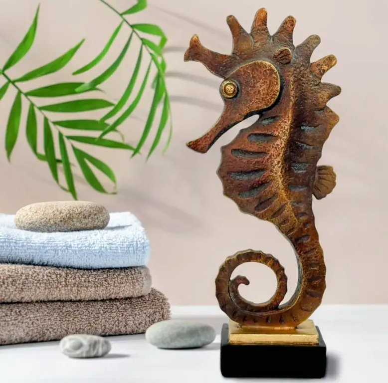 Bronze seahorse