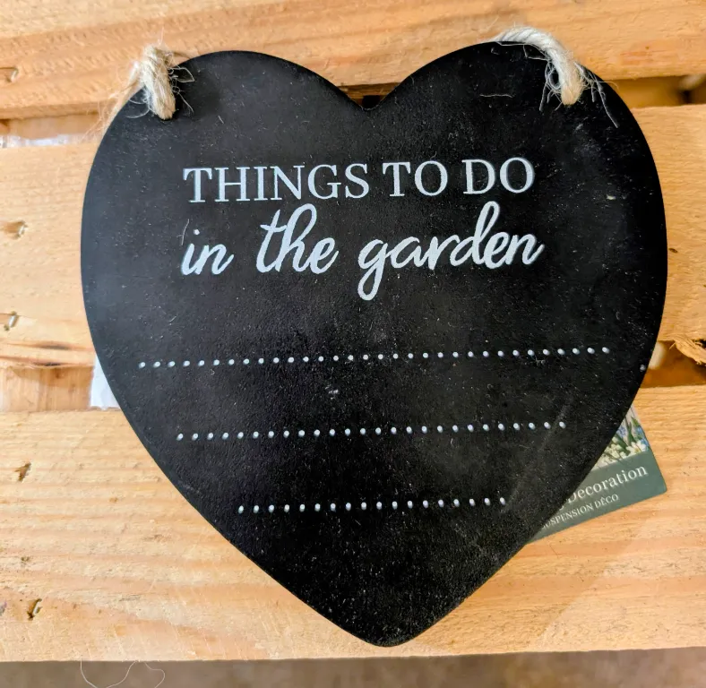 Things to do in the garden chalk board
